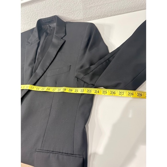 Lauren Ralph Lauren Black Wool Blend Sport Coat Blazer Mens Size 46L - Picture 5 of 9
